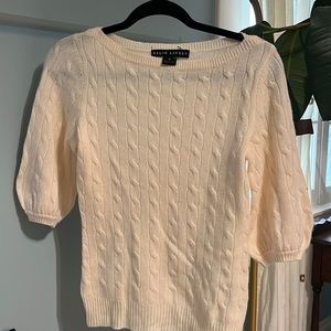 Ralph Lauren Short Sleeved Cashmere Sweater